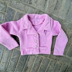 Pink Kids Pea Coat